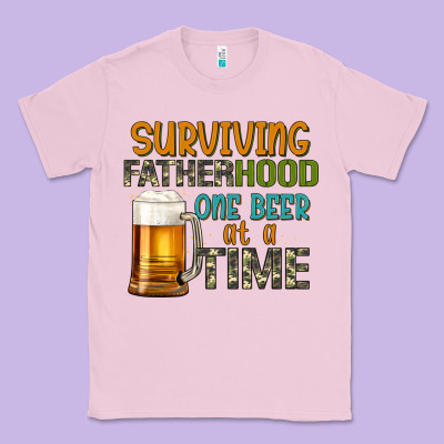 Surviving Fatherhood One Beer At A  Time Classic Tee Designed By Artiststas