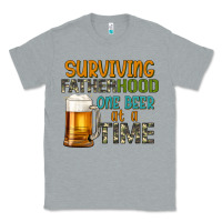 Heather Grey surviving fatherhood one beer at a  time Classic Tee - Artiststas