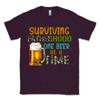 Plum surviving fatherhood one beer at a  time Classic Tee - Artiststas