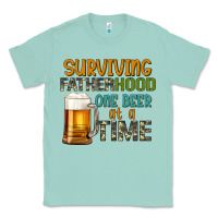 Seafoam surviving fatherhood one beer at a  time Classic Tee - Artiststas