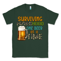 Sports Green surviving fatherhood one beer at a  time Classic Tee - Artiststas