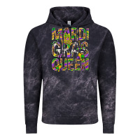 Cloud Black Mardi Gras Queen Vintage Hoodie - BundleAndBundleShop