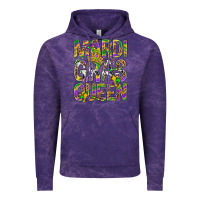 Cloud Purple Mardi Gras Queen Vintage Hoodie - BundleAndBundleShop