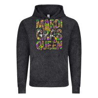 Vintage Black Mardi Gras Queen Vintage Hoodie - BundleAndBundleShop