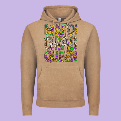 Mardi Gras Queen Vintage Hoodie Designed By Bundleandbundleshop