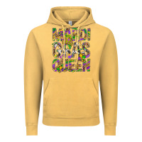 Vintage Mustard Mardi Gras Queen Vintage Hoodie - BundleAndBundleShop