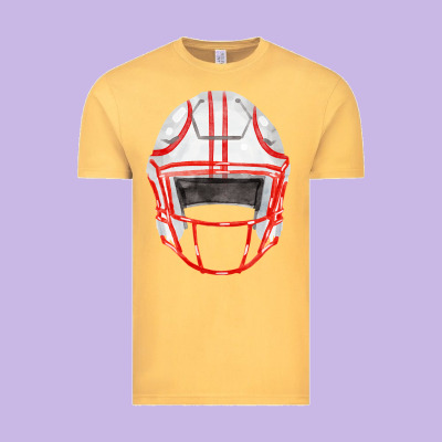 Football Helmet Fa Element Vintage Tee Designed By Fadigitalartstudio