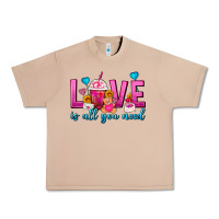 Burro Love Is All You Need Valentines Day Frappe Coffee Urban Heavy Tee - FaDigitalArtStudio