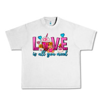 Lunar Rock Love Is All You Need Valentines Day Frappe Coffee Urban Heavy Tee - FaDigitalArtStudio