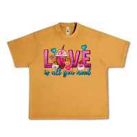 Peanut Butter Love Is All You Need Valentines Day Frappe Coffee Urban Heavy Tee - FaDigitalArtStudio
