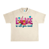Sandshell Love Is All You Need Valentines Day Frappe Coffee Urban Heavy Tee - FaDigitalArtStudio