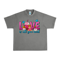 Tornado Love Is All You Need Valentines Day Frappe Coffee Urban Heavy Tee - FaDigitalArtStudio