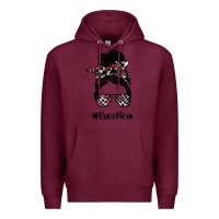 Burgundy race mom Premium Hoodie - SublimationCraftShop