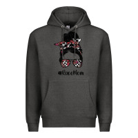 Charcoal Heather race mom Premium Hoodie - SublimationCraftShop