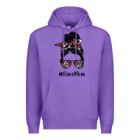 Purple race mom Premium Hoodie - SublimationCraftShop