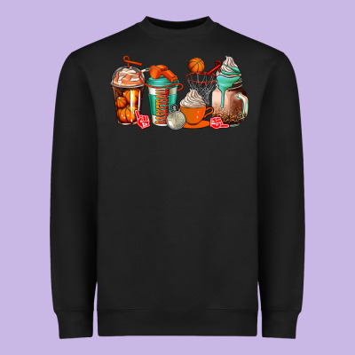 Basketball Coffee Cups Heavyweight Sweatshirt Designed By Adodesignshop