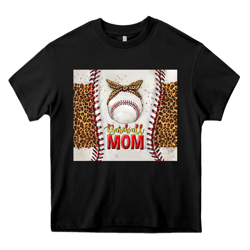 Baseball Mom With Leopard Tumbler Tbs Heavy Core Tee by TumblerDesignByShophia | Teevron