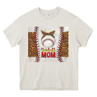 Cream baseball mom with leopard tumbler tbs Heavy Core Tee - TumblerDesignByShophia