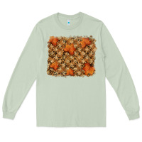 Matcha autumn leafe backround Long Sleeve Tee - RanaPortraitStore
