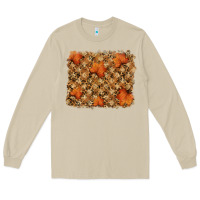 Mushroom autumn leafe backround Long Sleeve Tee - RanaPortraitStore