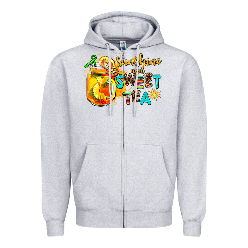 Sunshine And Sweet Tea Zipper Hoodie by AdoDesignShop | Teevron