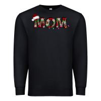 Black christmas mom Premium Sweatshirt - AdoDesignShop