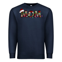 Navy christmas mom Premium Sweatshirt - AdoDesignShop