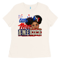 Bone little miss america black girl peekaboo Ladies Tee - CowGirlArtShop