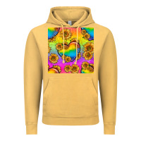 Vintage Mustard Pride lgbtq leopard hearts and sunflowers seamless Vintage Hoodie - BundleAndBundleShop