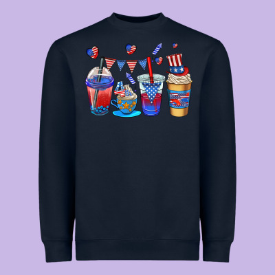 4th Of July Coffee Cups Heavyweight Sweatshirt Designed By Adodesignshop