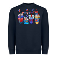 Navy 4th of july coffee cups Heavyweight Sweatshirt - AdoDesignShop