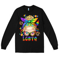 Black LGBTQ+ Messy Bun With Snacks Long Sleeve Tee - BundleAndBundleShop
