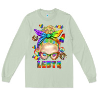Matcha LGBTQ+ Messy Bun With Snacks Long Sleeve Tee - BundleAndBundleShop