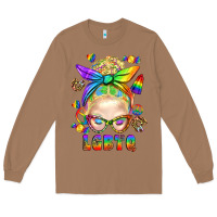 Toasted Coconut LGBTQ+ Messy Bun With Snacks Long Sleeve Tee - BundleAndBundleShop