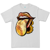 Dove Grey Softball Tongue Premium Tee - Jasminsmagicworld