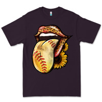 Plum Softball Tongue Premium Tee - Jasminsmagicworld