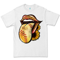White Softball Tongue Premium Tee - Jasminsmagicworld
