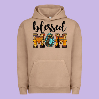 Blessed Mom Urban Hoodie Designed By Jahusdesignshop
