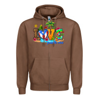 Chestnut love puerto rico Zipper Hoodie - AdoDesignShop