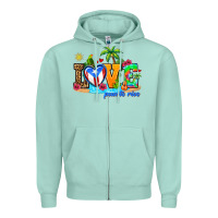 Seafoam love puerto rico Zipper Hoodie - AdoDesignShop