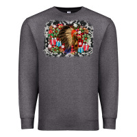 Charcoal Heather indian hat christmas Premium Sweatshirt - AdoDesignShop