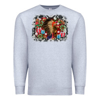 Heather Grey indian hat christmas Premium Sweatshirt - AdoDesignShop