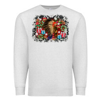 Oatmeal Heather indian hat christmas Premium Sweatshirt - AdoDesignShop
