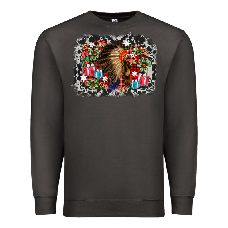 Indian Hat Christmas Premium Sweatshirt by AdoDesignShop | Teevron