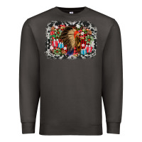 Smoke indian hat christmas Premium Sweatshirt - AdoDesignShop