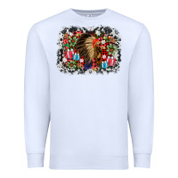 White indian hat christmas Premium Sweatshirt - AdoDesignShop
