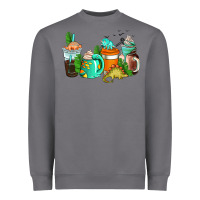 Storm dinosaur coffee cups Heavyweight Sweatshirt - AdoDesignShop