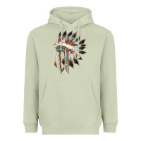 Matcha indian headress Heavyweight Hoodie - AdoDesignShop