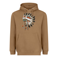 Toasted Coconut indian headress Heavyweight Hoodie - AdoDesignShop