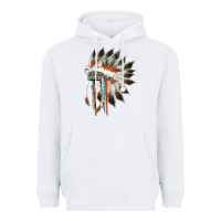 White indian headress Heavyweight Hoodie - AdoDesignShop